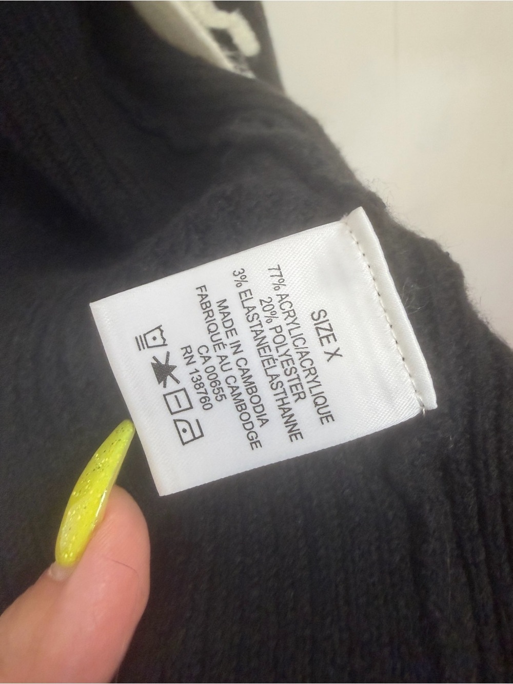 Penningtons Fuzzy Cardigan Sweater Size X 0X Cozy Open Front Knit Black Duster - Picture 6 of 7